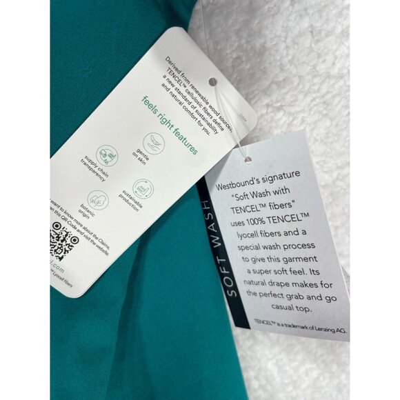 Westbound Woman 2X Short Sleeve Button Up Blouse NWT - Picture 13 of 14